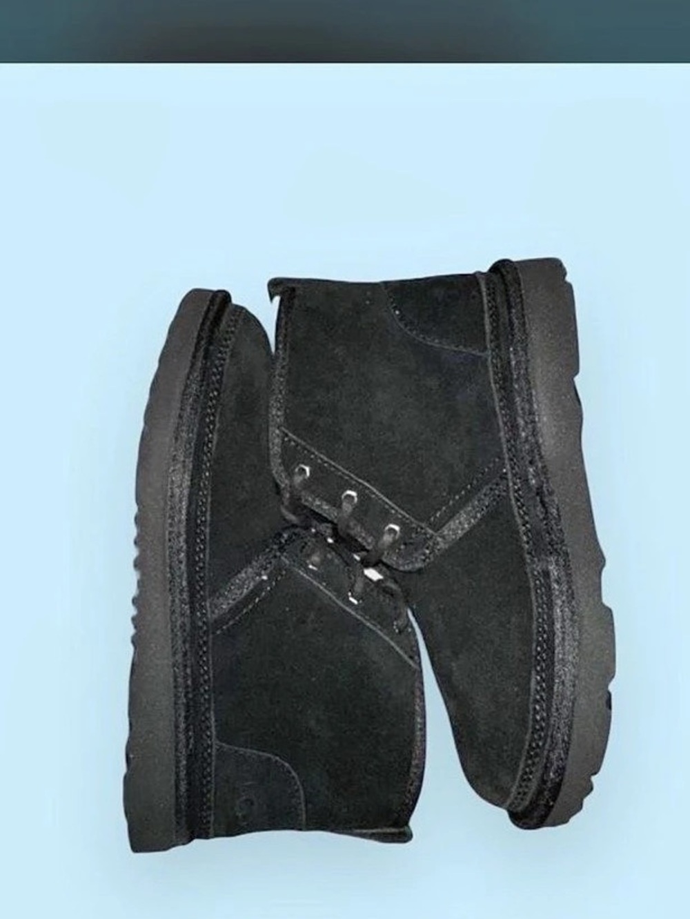 Kids UGG Classic Mini Deco Black Ankle Boots US 3 NWT